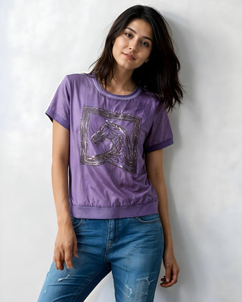 Everyday Cotton Linen Top – Available in Pink, Purple & Black (M to 2XL)