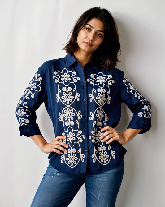 Cotton Embroidery Shirt