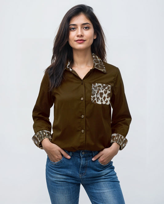 imported satin shirt