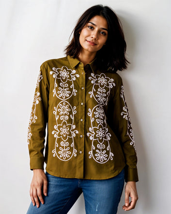 Cotton Embroidery Shirt