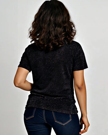 Limited Edition Round Neck T-Shirt – Black & Grey (M to XXL) | Rare Design