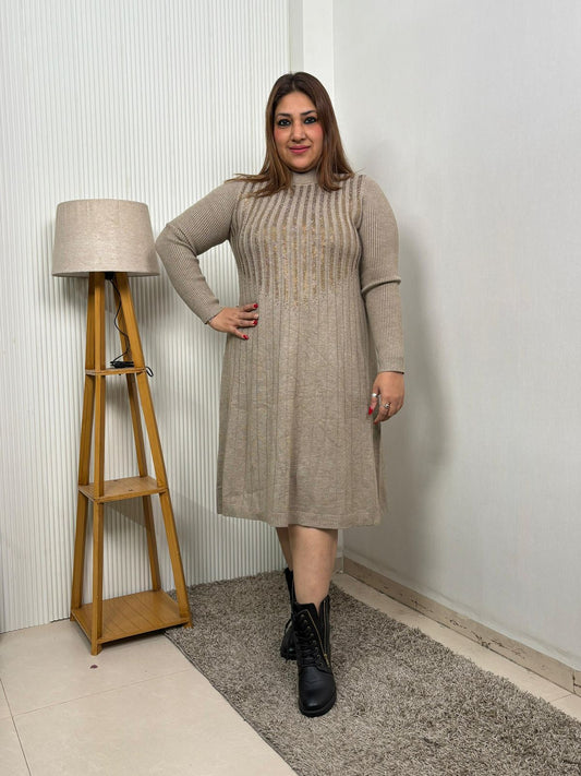 Tunic dress With Golden stone work by Samiha Threads